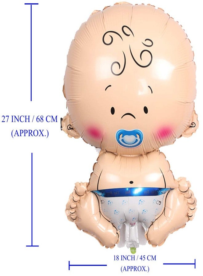 AMFIN 27 inch Baby Shower Foil Balloons/Baby Boy And Girl Foil Balloon Decoration Material (Pack of 2) - Image 3